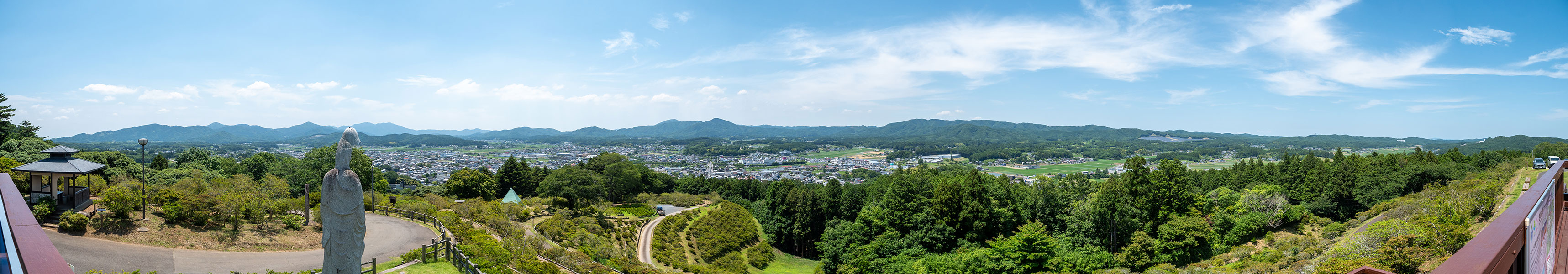 笠間つつじキャンプ場 西～北側の展望